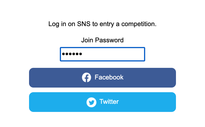 Enter the password on the page that loads and click Facebook or Twitter to log in with your social account. Note that this is required by Nakka.